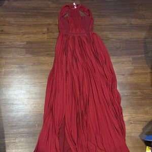 Xtaren Burgundy Maxi Dress